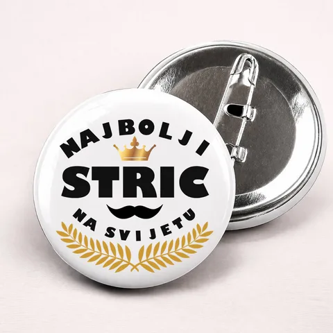 Najbolji stric na svijetu - Bedževi – proizvod sa printom