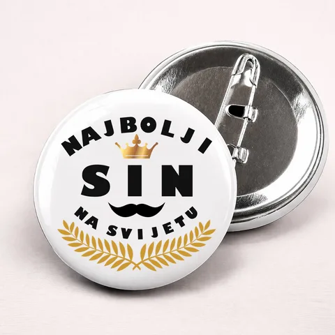 Najbolji sin na svijetu - Bedževi – proizvod sa printom