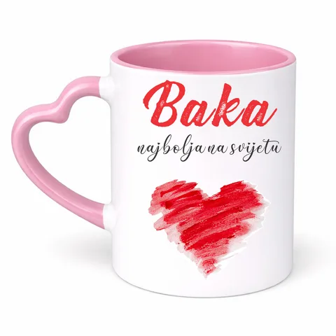 Бака најбоља на свијету - Шоља Срце