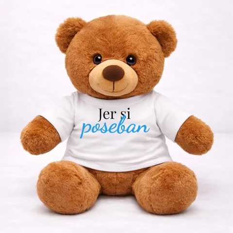 Jer si poseban - Plišana igračka - Medo sa majicom
