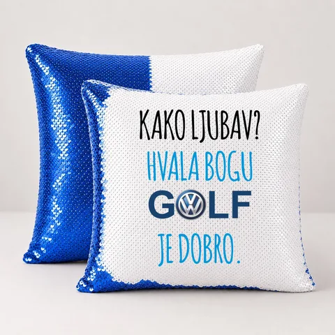 Kako ljubav? Hvala bogu GOLF je dobro #2 - Jastuk magični – proizvod sa printom