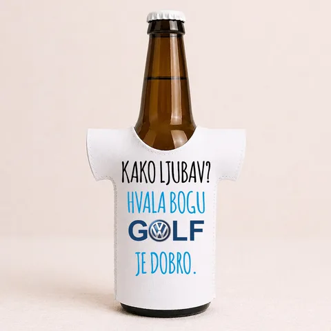 Kako ljubav? Hvala bogu GOLF je dobro #2 - Majica za flaše – proizvod sa printom