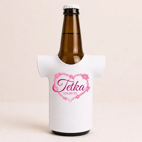 Tetka volim te! - Majica za flaše – proizvod sa printom