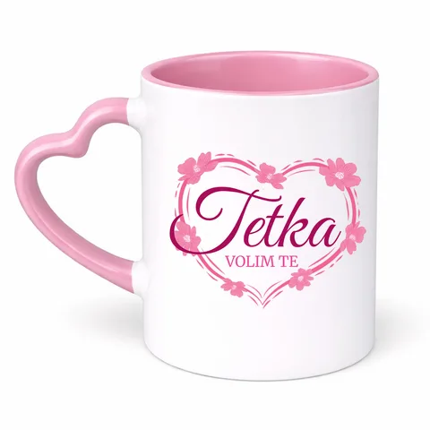 Tetka volim te! - Šolja Srce – proizvod sa printom