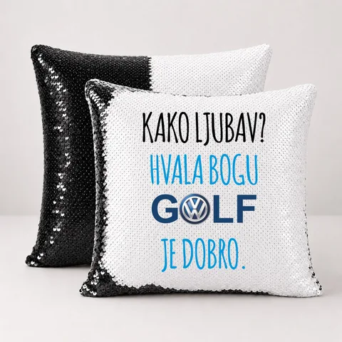 Kako ljubav? Hvala bogu GOLF je dobro #2 - Jastuk magični – proizvod sa printom