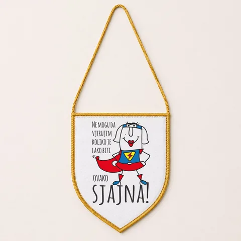 Не могу да вјерујем колико је лако бити сјајна - Заставица