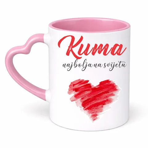 Кума најбоља на свијету - Шоља Срце