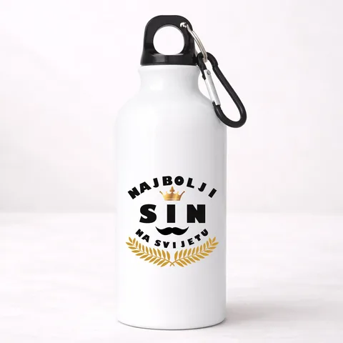 Najbolji sin na svijetu - Aluminijumska boca – proizvod sa printom