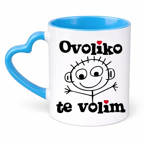 Оволико те волим - Он - Шоља Срце