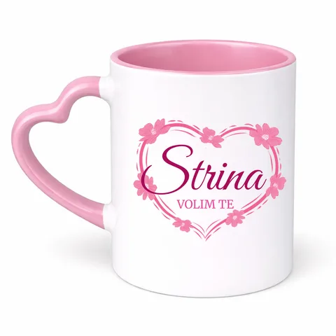 Strina volim te! - Šolja Srce – proizvod sa printom