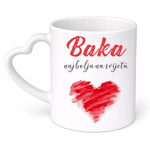 Бака најбоља на свијету - Шоља срце