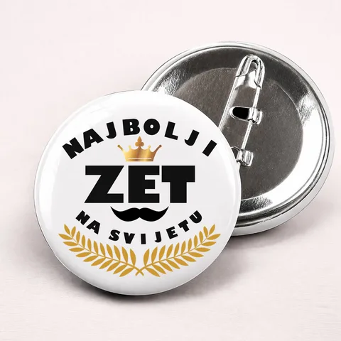 Najbolji zet na svijetu - Bedževi – proizvod sa printom