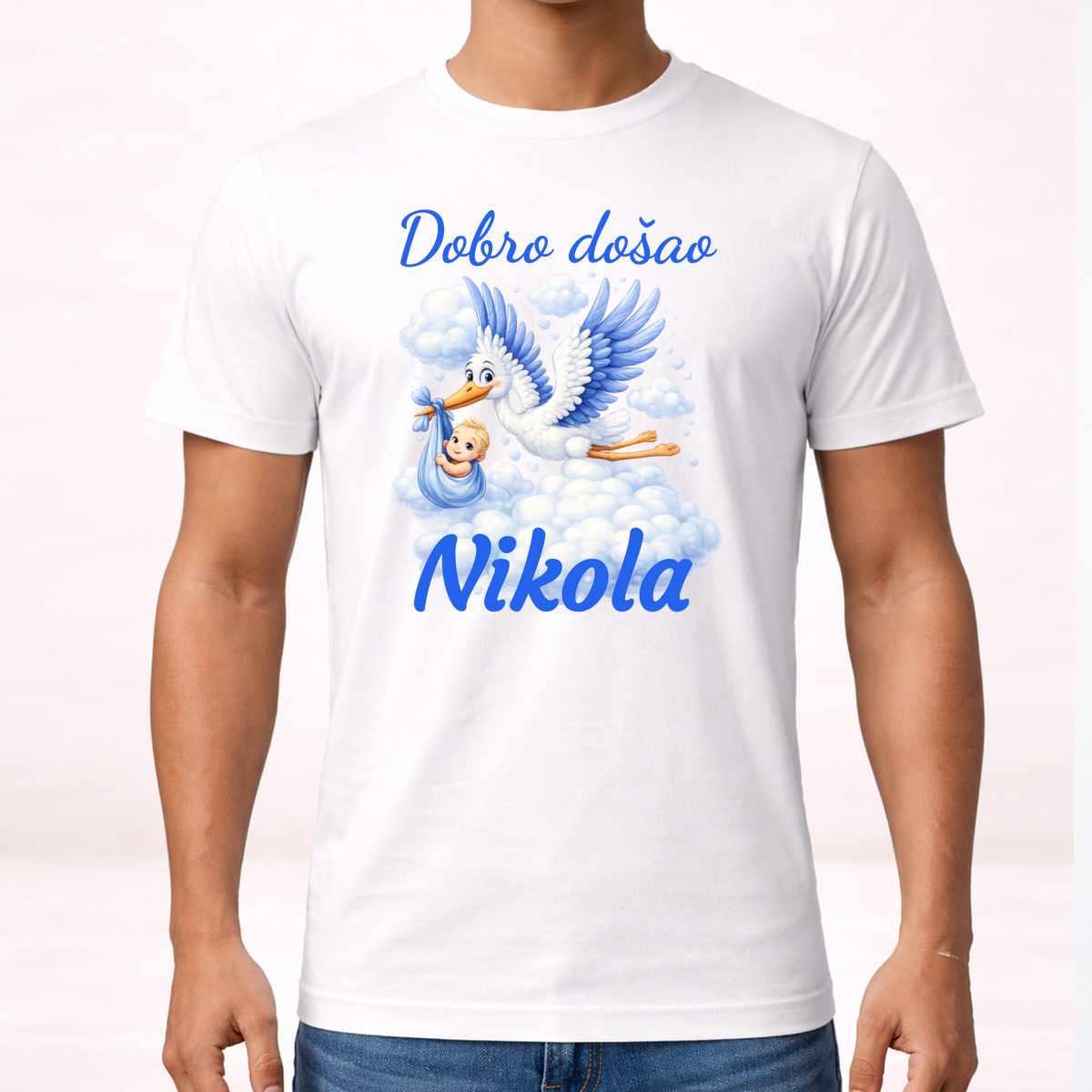 Dobro došla - dječak - Majica – prikaz proizvoda sa printom