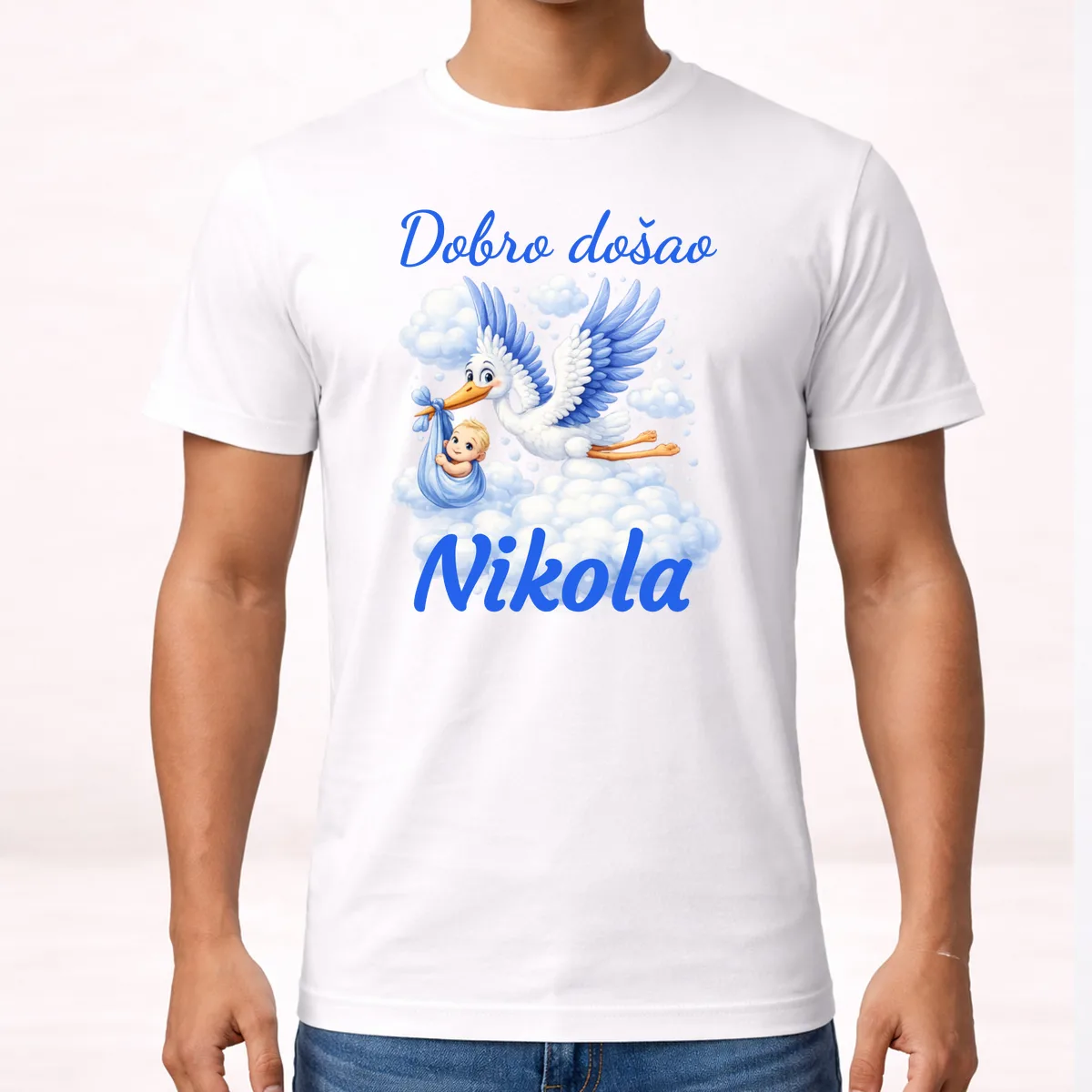 Dobro došao - dječak na proizvodu