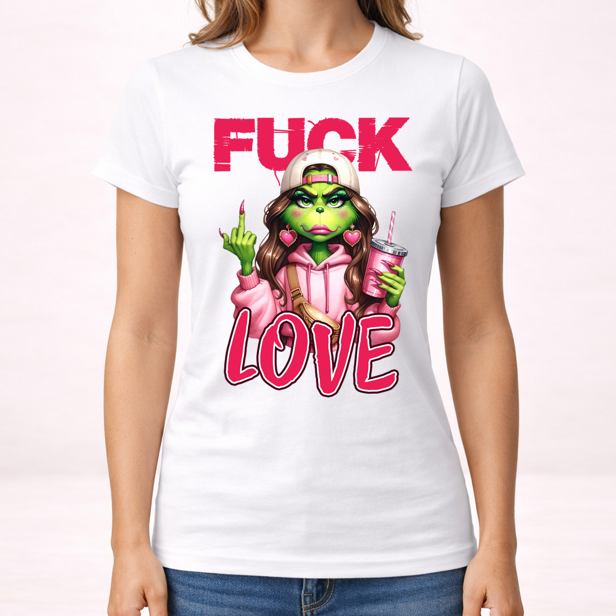 Fuck Love - Majica - Ženska – prikaz proizvoda sa printom