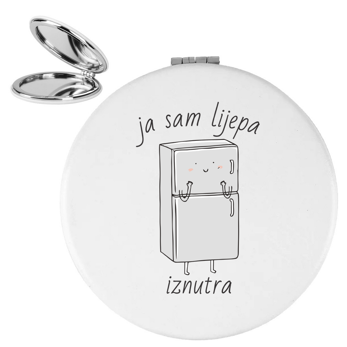 Ja sam lijepa iznutra - Ogledalce – prikaz proizvoda sa printom
