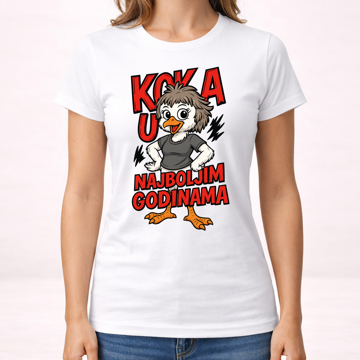 Koka u najboljim godinama - Majica - Ženska – prikaz proizvoda sa printom