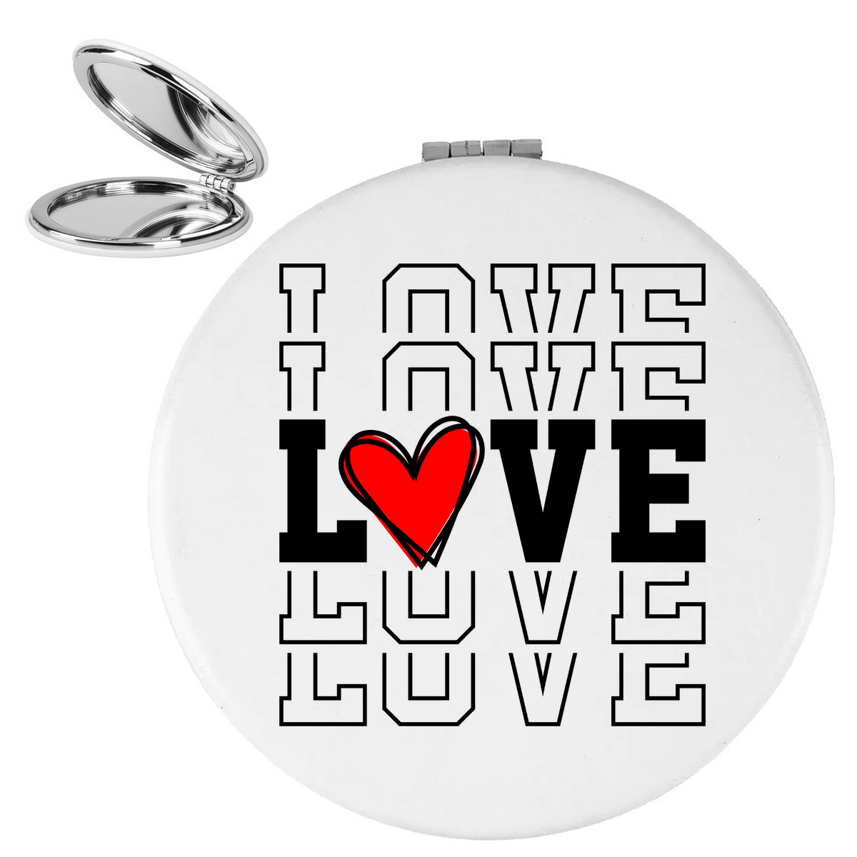 Love - Ogledalce – prikaz proizvoda sa printom