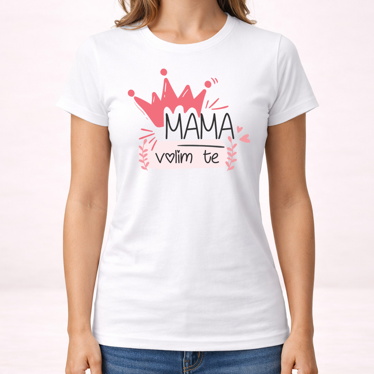 Mama volim te - Majica - Ženska – prikaz proizvoda sa printom