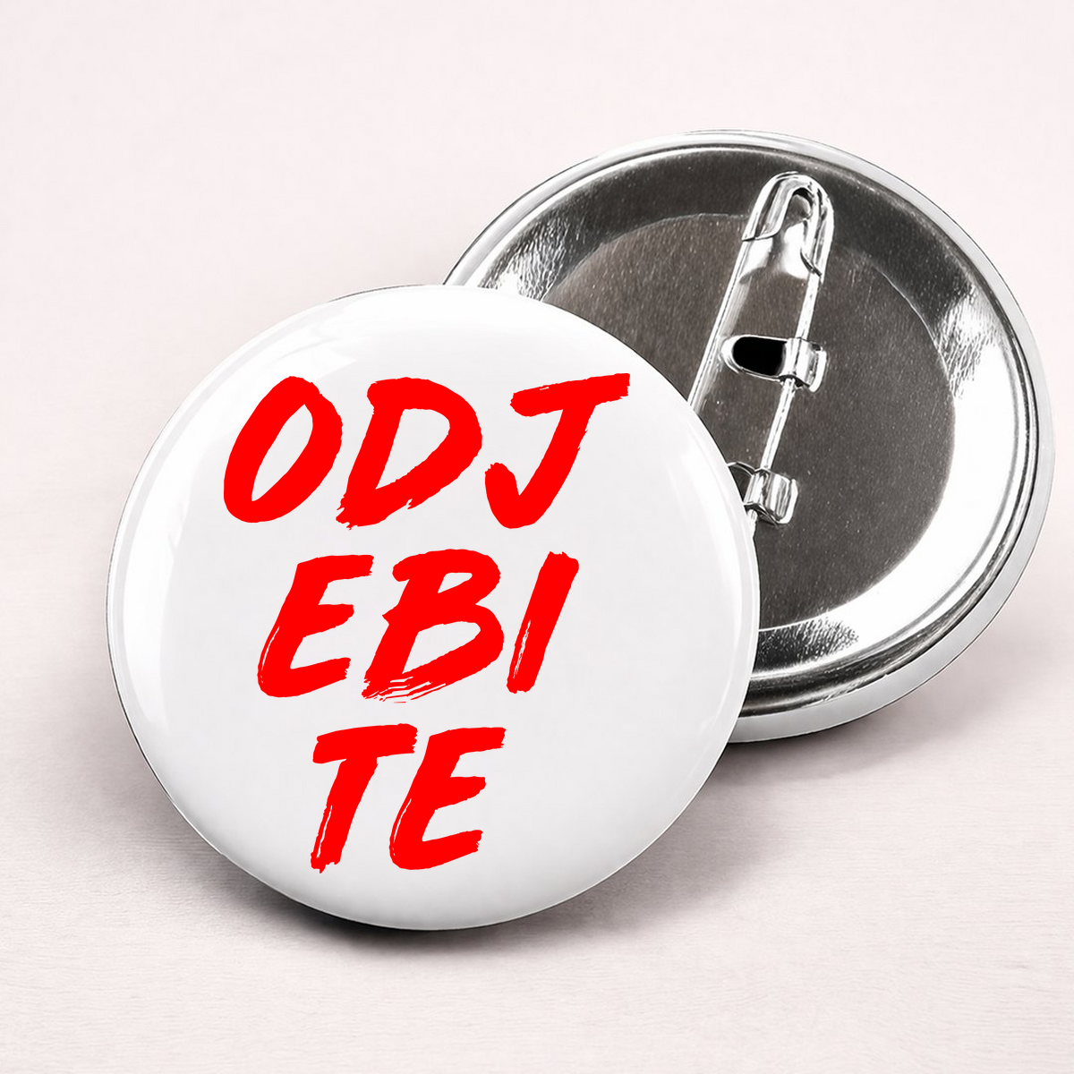 Odjebite - Bedževi – prikaz proizvoda sa printom