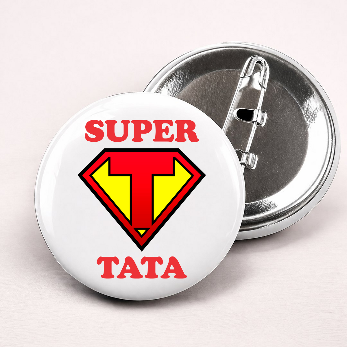 Super tata - Bedževi – prikaz proizvoda sa printom