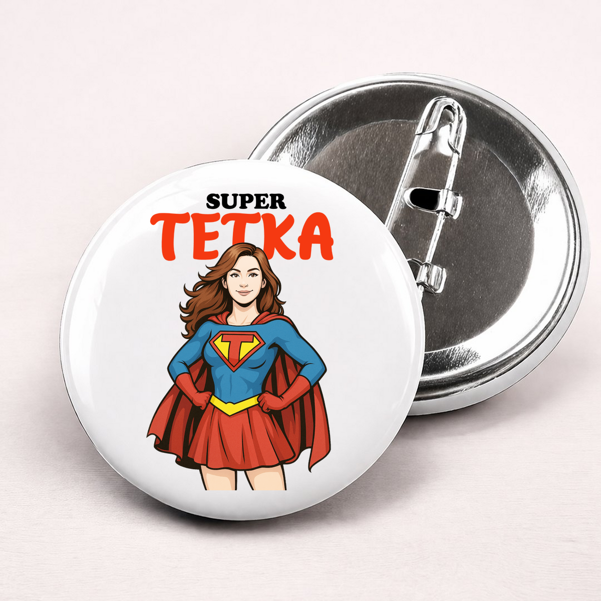 Super tetka - Bedževi – prikaz proizvoda sa printom