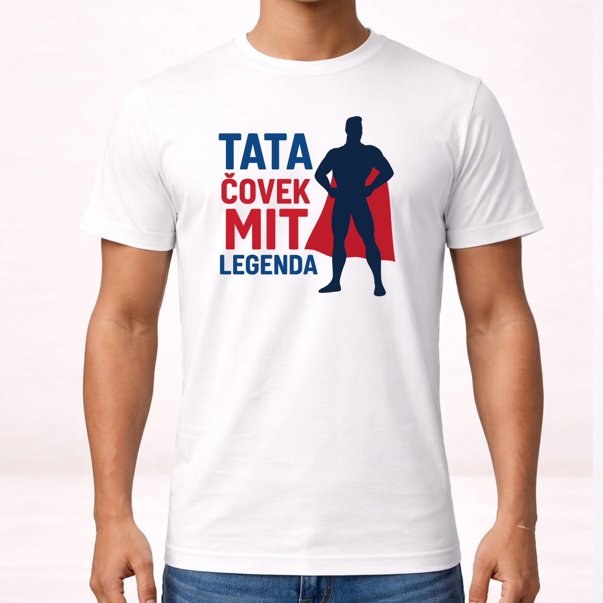 Tata covek mit legenda - Majica – prikaz proizvoda sa printom
