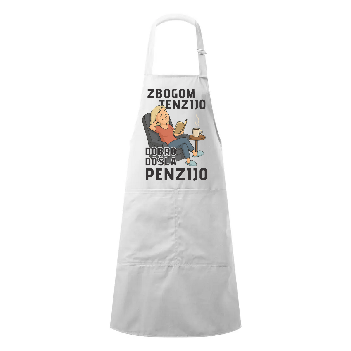Zbogom tenzijo dobro došla penzijo 1 - Kecelja – prikaz proizvoda sa printom