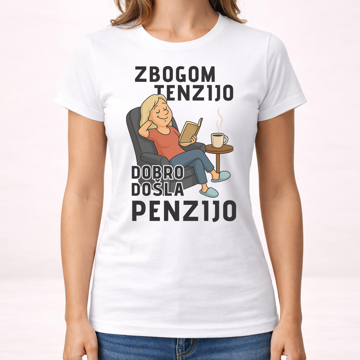 Zbogom tenzijo dobro došla penzijo 1 - Majica - Ženska – prikaz proizvoda sa printom