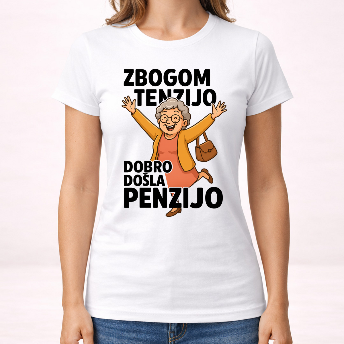 Zbogom tenzijo dobro došla penzijo 2 - Majica - Ženska – prikaz proizvoda sa printom